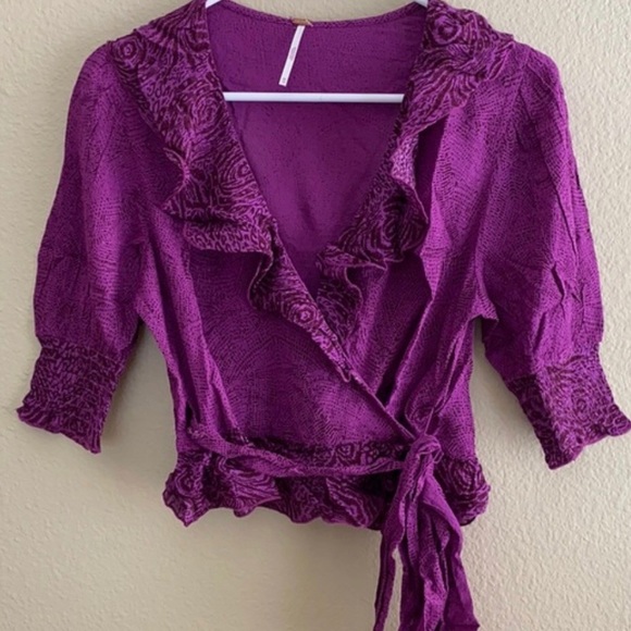 Free People Olivia Wrap Blouse - Picture 7 of 7